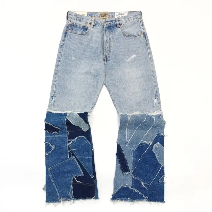 1:1 quality version GD Leg Patch Spliced Micro Jeans