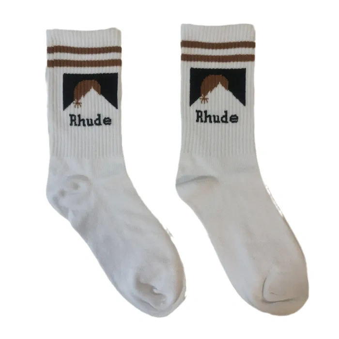 RD Alphabet Sunset Print Mid Calf Socks 7 colors