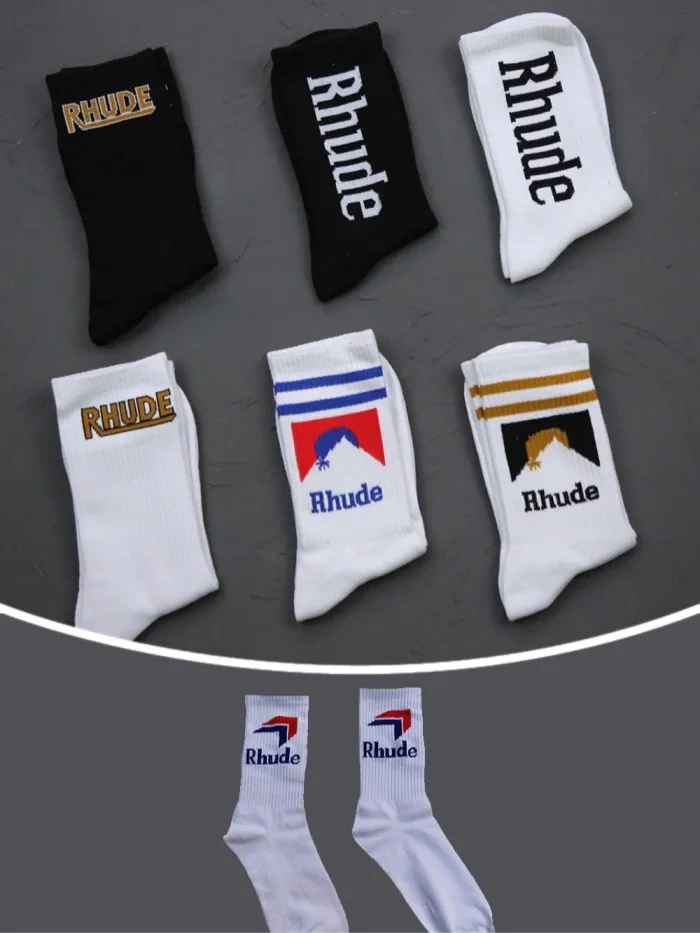 RD Alphabet Sunset Print Mid Calf Socks 7 colors