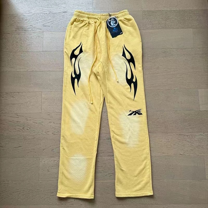 Hellstar Yellow Zip Hoodie And Pants
