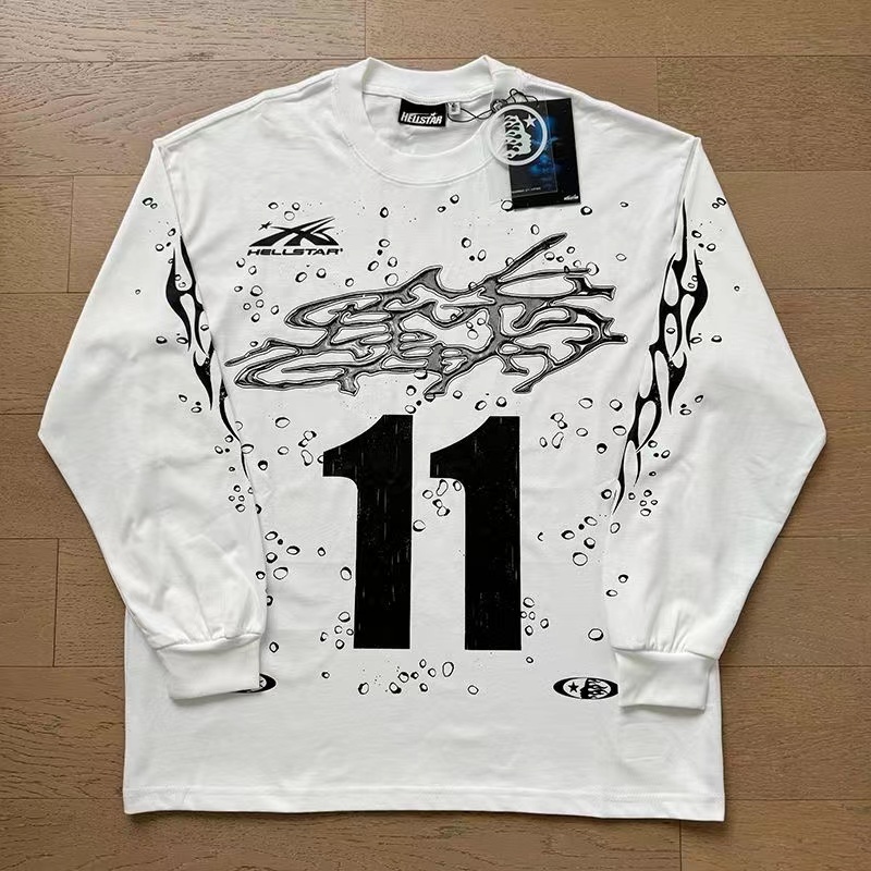 Hellstar Number 11 Long Sleeve White