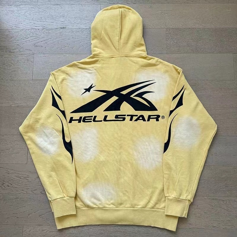 Hellstar Yellow Zip Hoodie And Pants