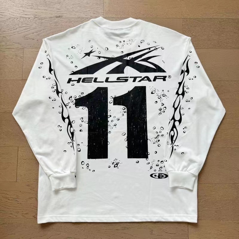 Hellstar Number 11 Long Sleeve White