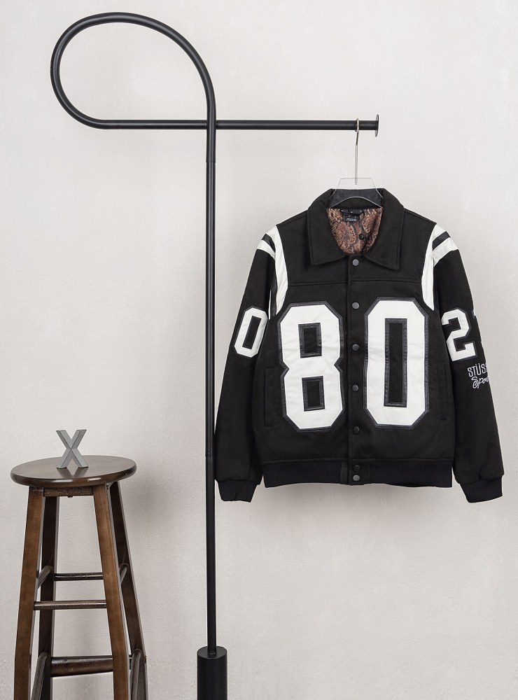 Stussy 80 button Varsity Jacket