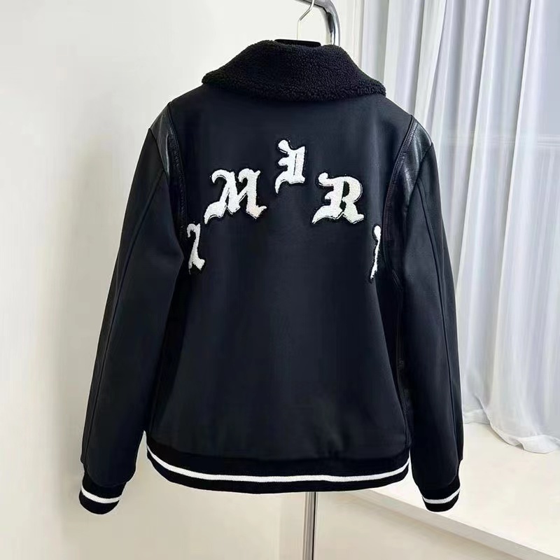 AM 2022 Cotton Puff Inside Winter Varsity Jacket