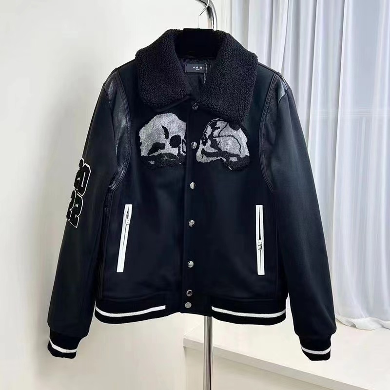 AM 2022 Cotton Puff Inside Winter Varsity Jacket