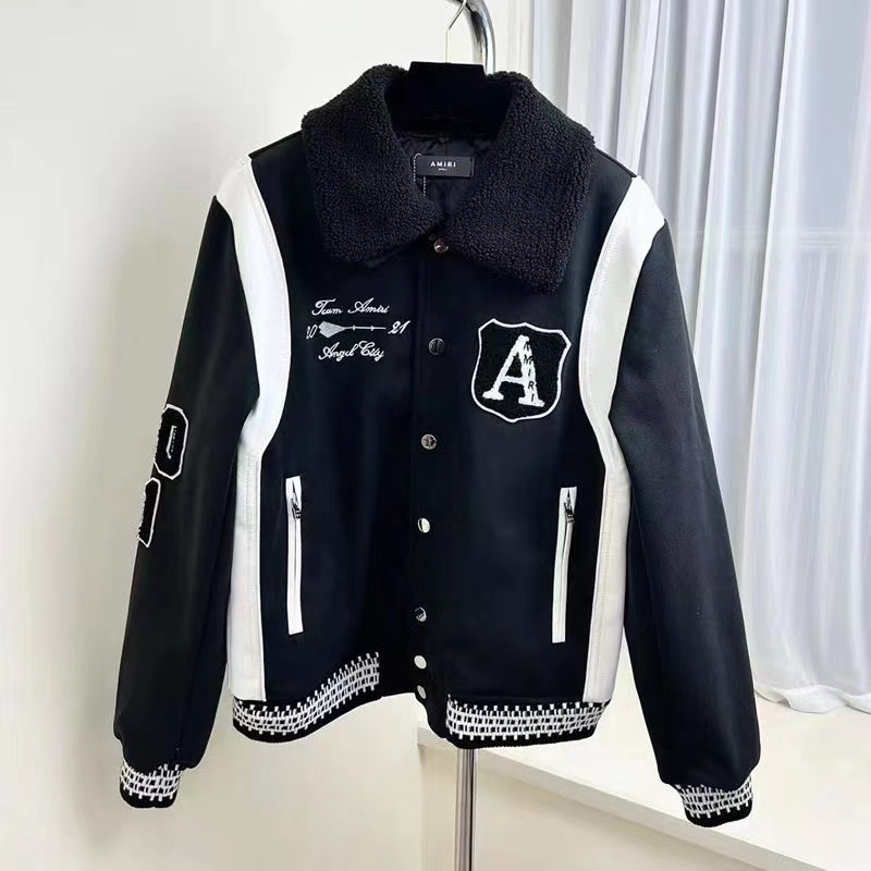 AM 2022 Cotton Puff Inside Winter Varsity Jacket