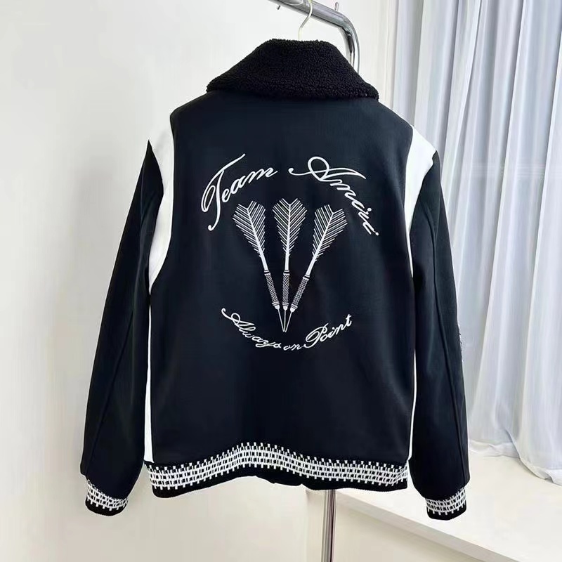 AM 2022 Cotton Puff Inside Winter Varsity Jacket