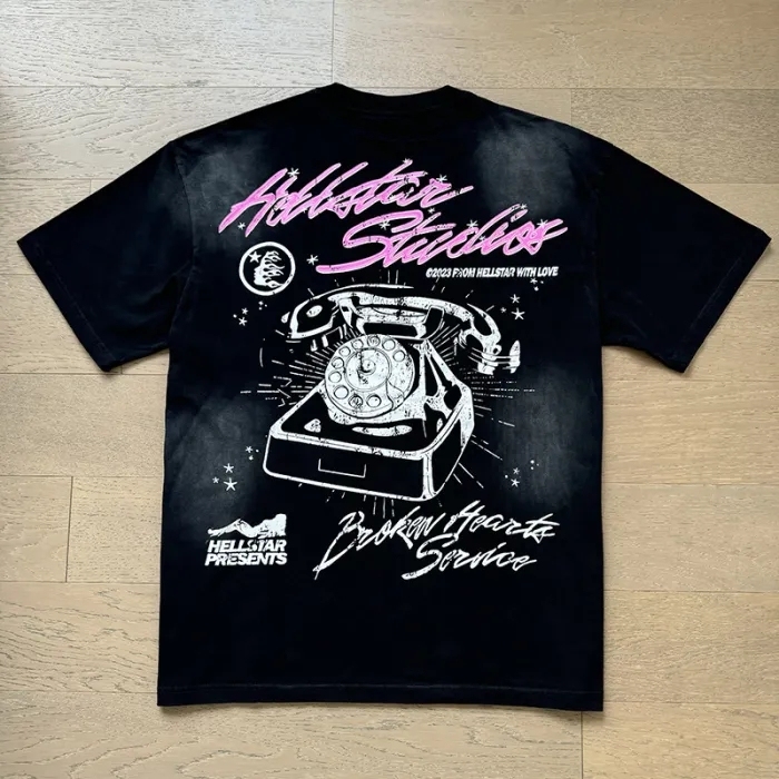 Hellstar Sexy Lady Phone Printed Washed Version Tee