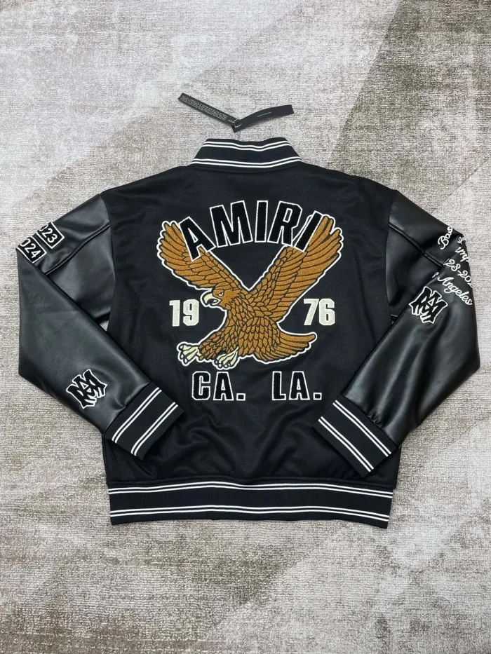 1:1 quality version Eagle Terry Embroidered Flight Jacket