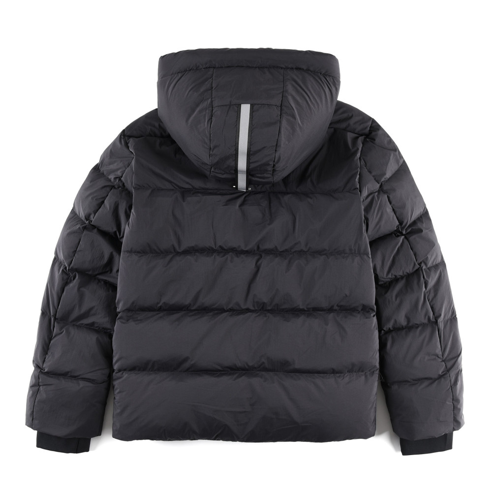 Goose Black Logo Down Jacket Black