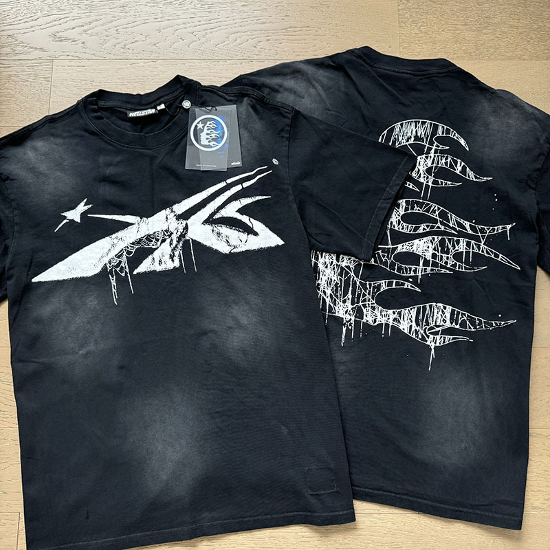 HS Cobweb Cracked Logo Washed Version Tee