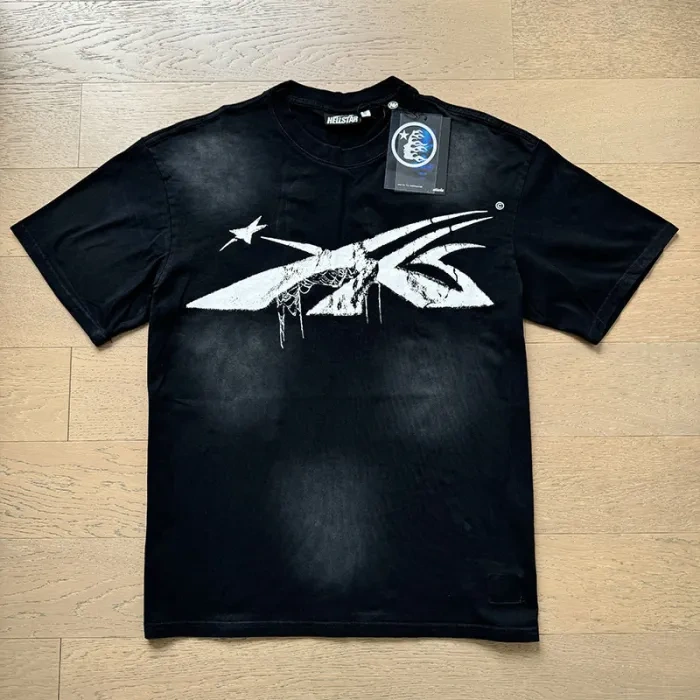 HS Cobweb Cracked Logo Washed Version Tee