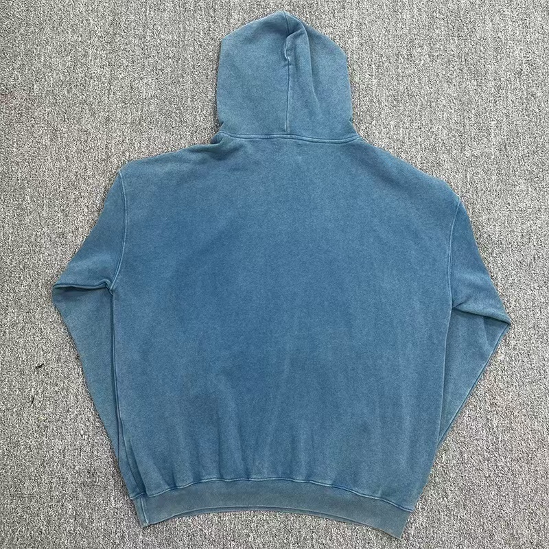 Saint Tears Hoodie Letters Black And Blue (os fit)