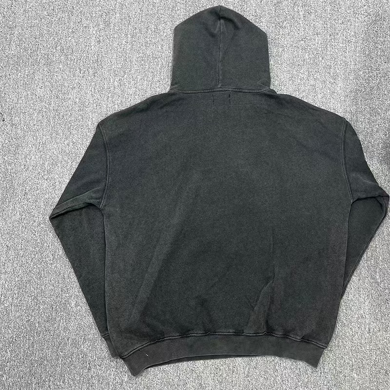 Saint Tears Hoodie Letters Black And Blue (os fit)