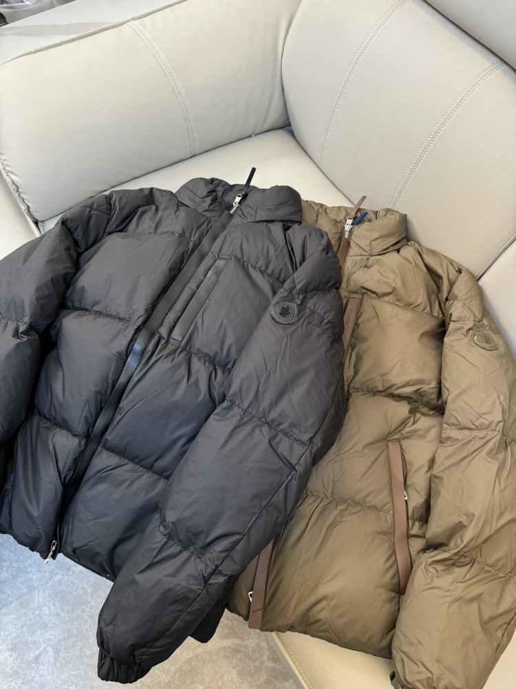 M0ncler Nfc Tag Black And Khaki Down Jacket