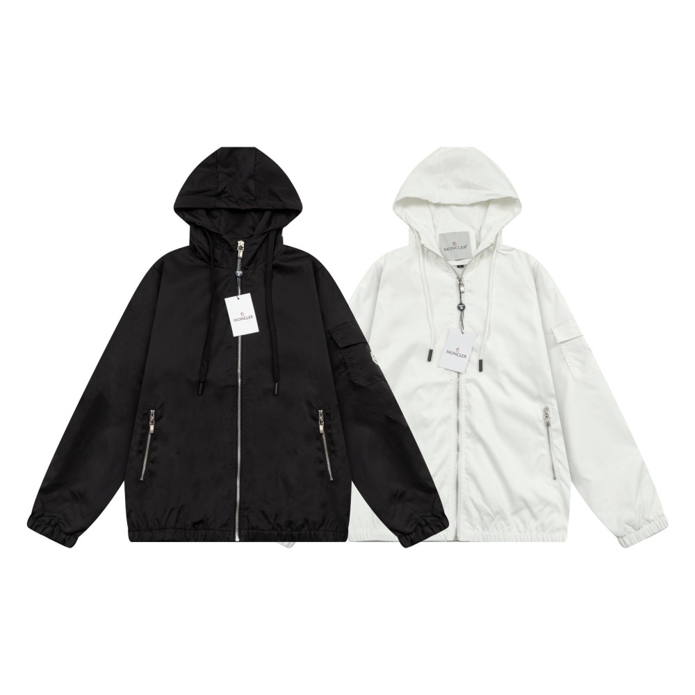 M0ncler Water proof Jacket Black And White