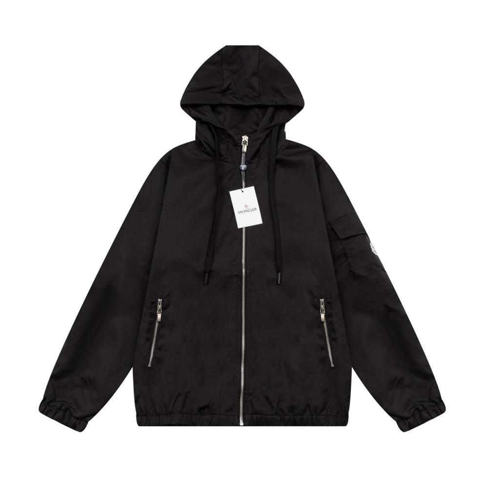 M0ncler Water proof Jacket Black And White