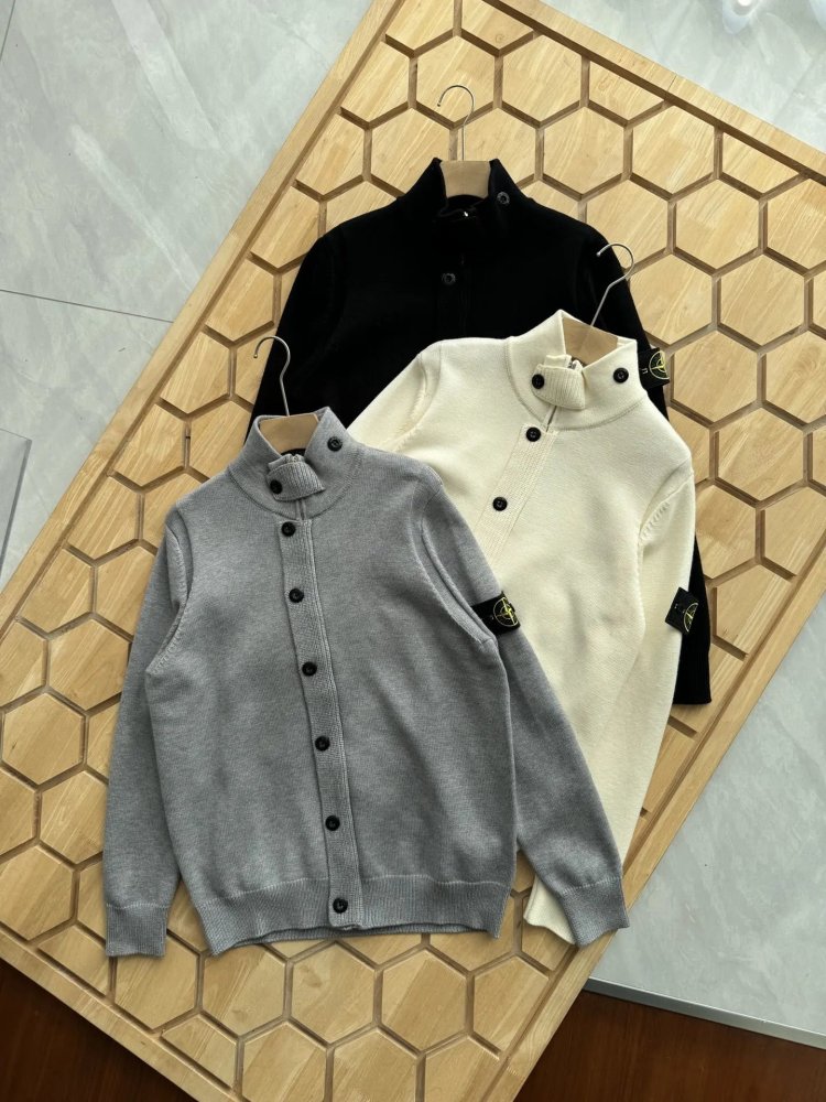St0ne Island Standing Collar Sweater 3 Colors