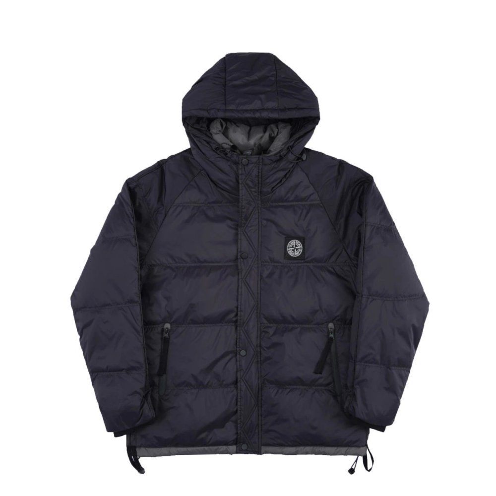 St0ne Island Small Logo Basic Style Down Jacket Black Grey