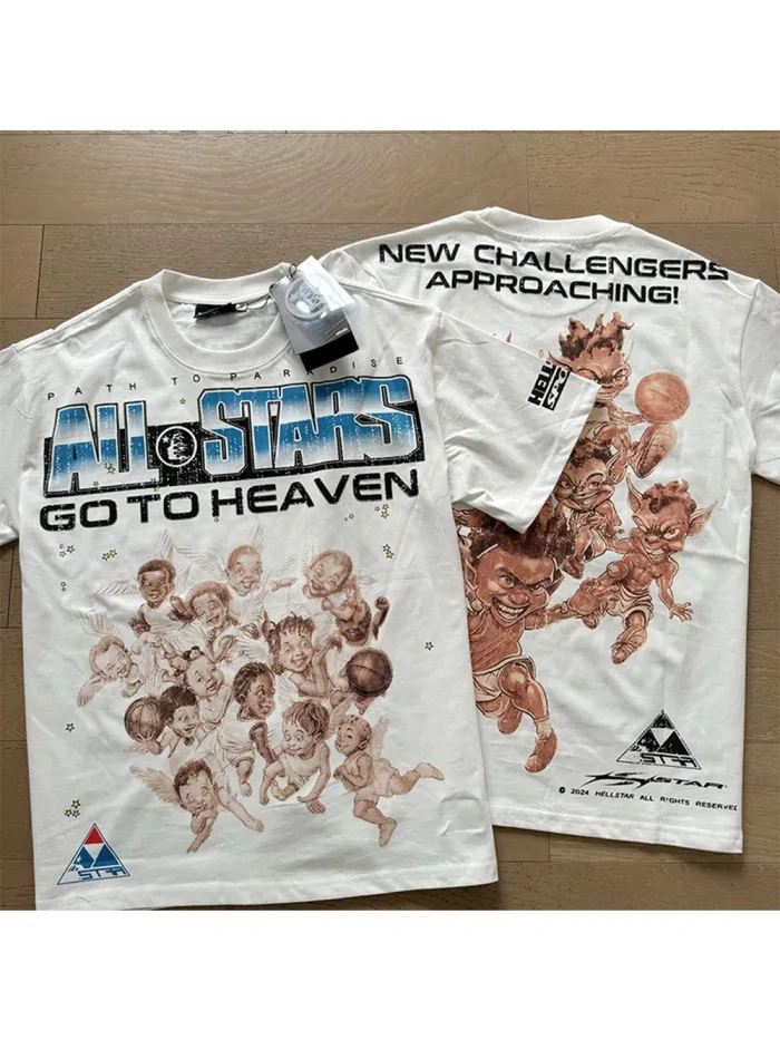 HS Bunch of little angels back devil print Tee