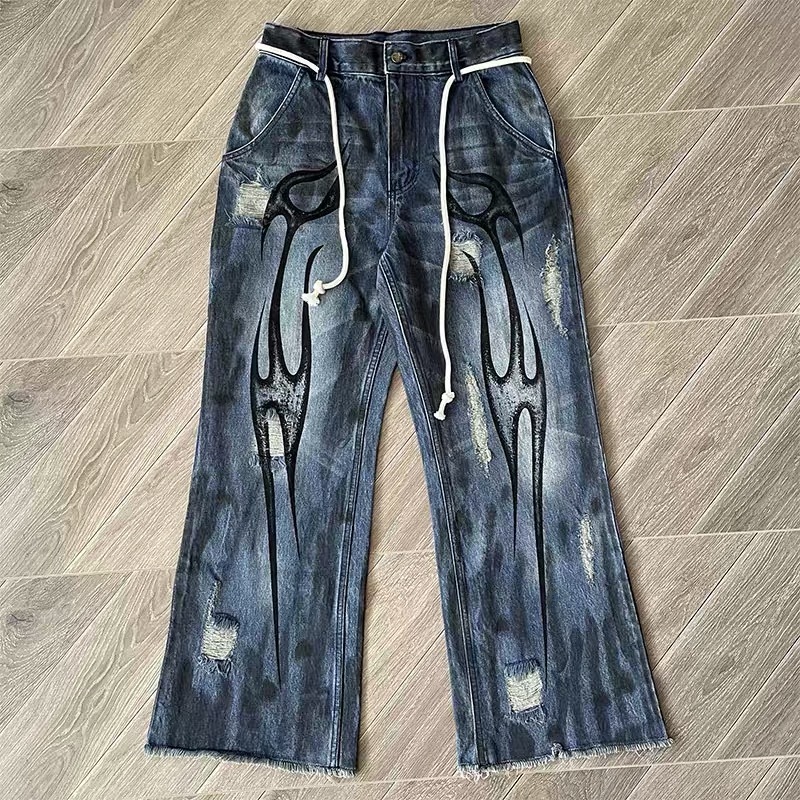 Hellstar Heavy Duty Washed Denim Jeans