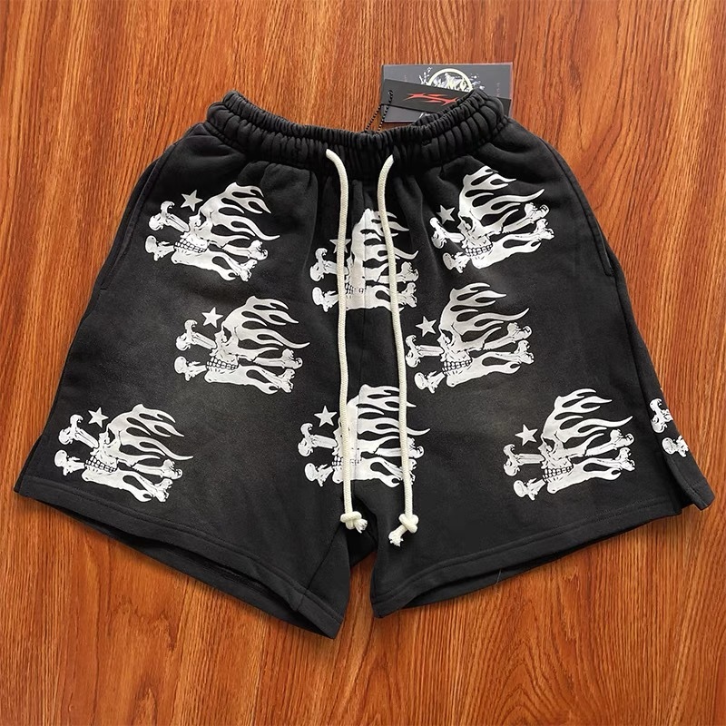 1:1 Hellstar Skull Shorts Black