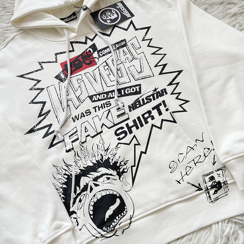 1:1 Hellstar Records Hoodie White