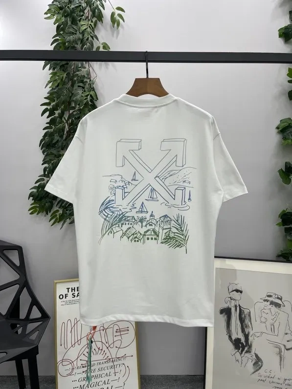 1:1 quality version OW Scenic Arrowhead Tee