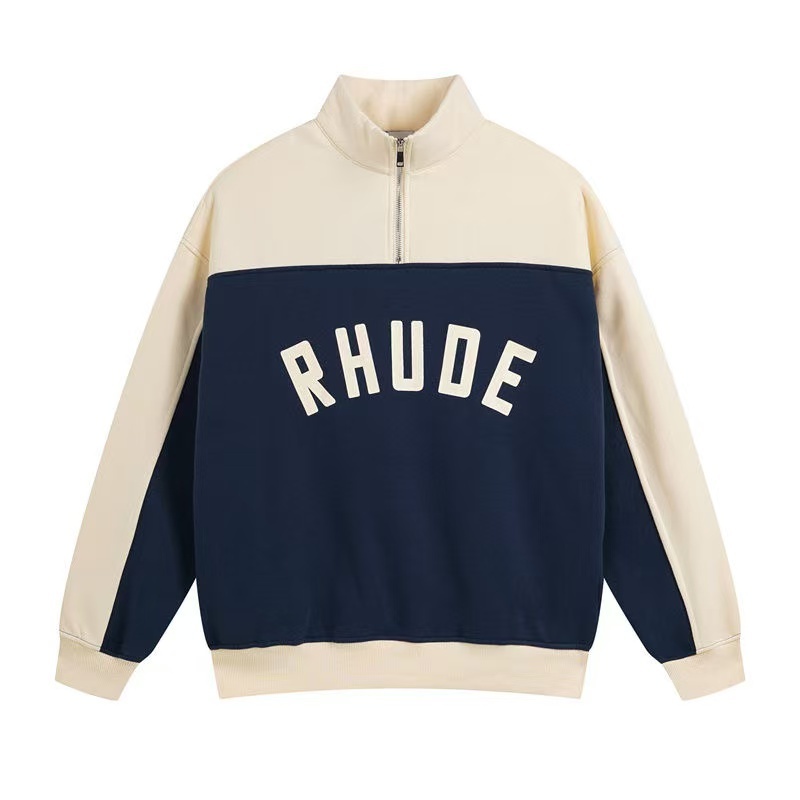 Rhude Half Zip Joint Top And Pants 4 Colors