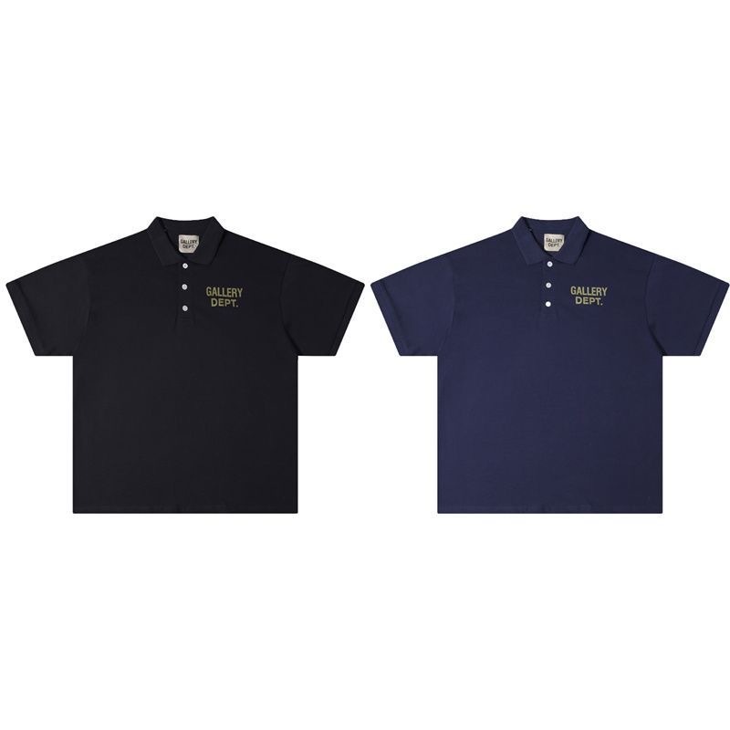 Gallery Dept Polo Basic Tee Black Navy