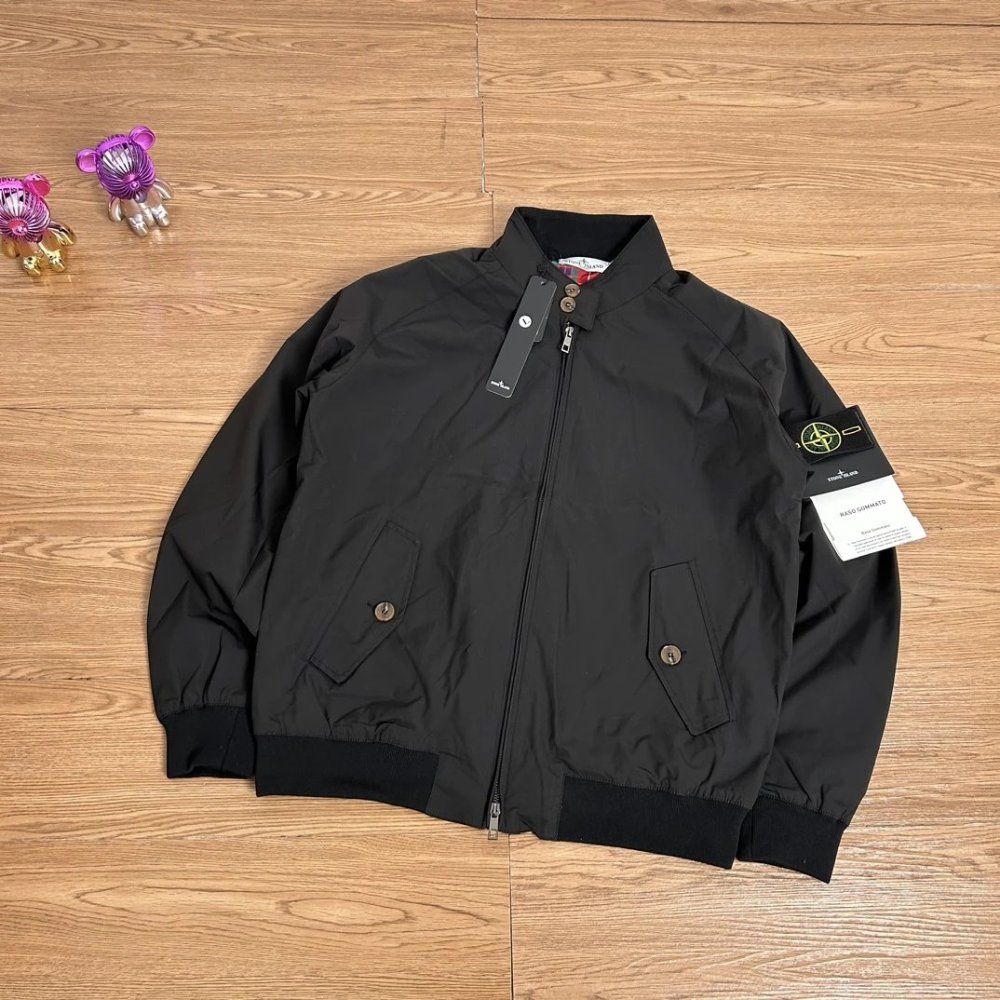 Stone Island Red plaid button badge pilot functional windbreaker 2 Colors