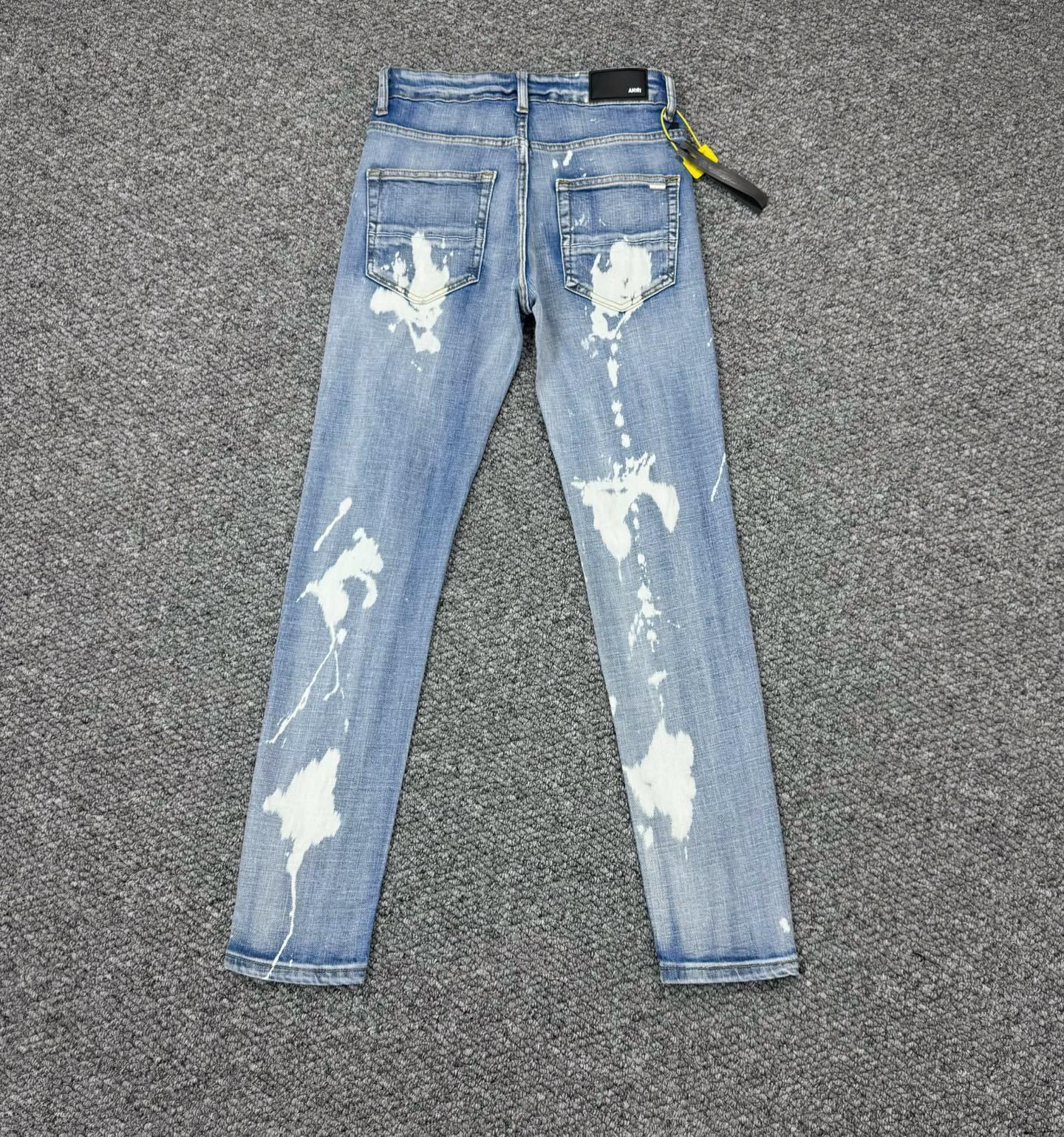 A  miri H741 Red Patch Blue Jeans