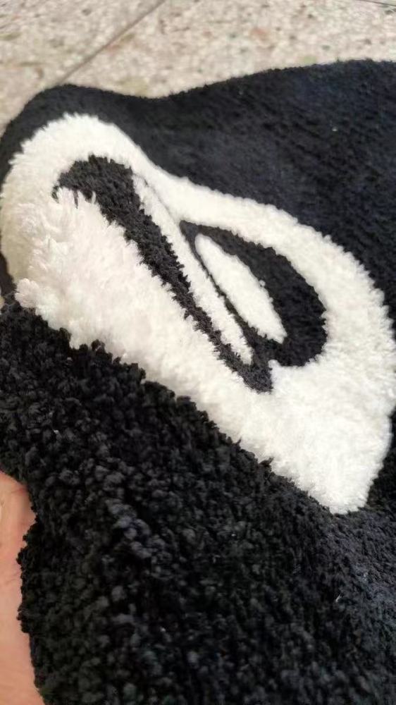 Stussy Black 8 Round Rug