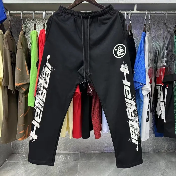 HS Front and Back Logo Sleeve Arm Letter Print hoodie & pants set 3 colors