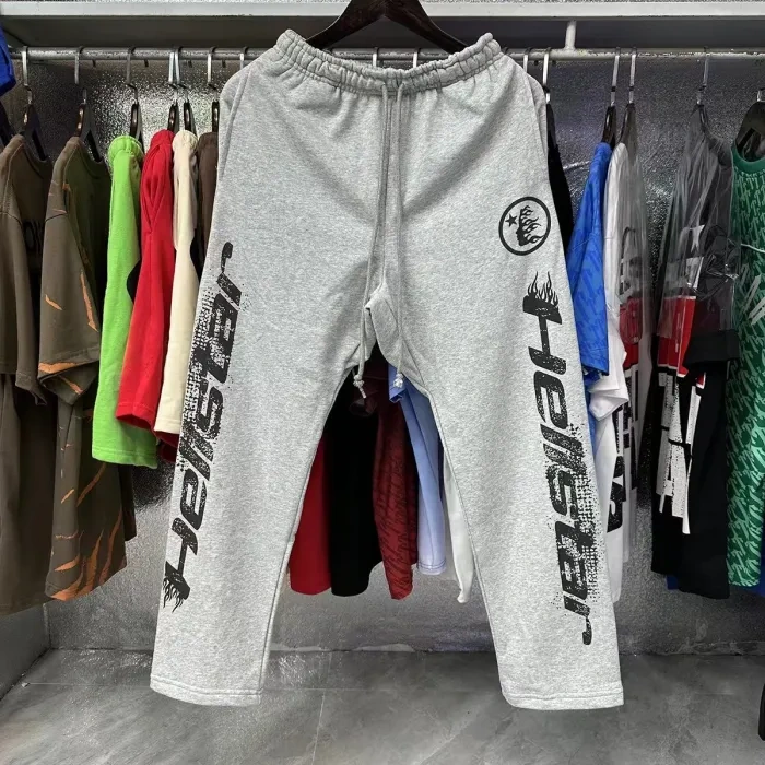 HS Front and Back Logo Sleeve Arm Letter Print hoodie & pants set 3 colors
