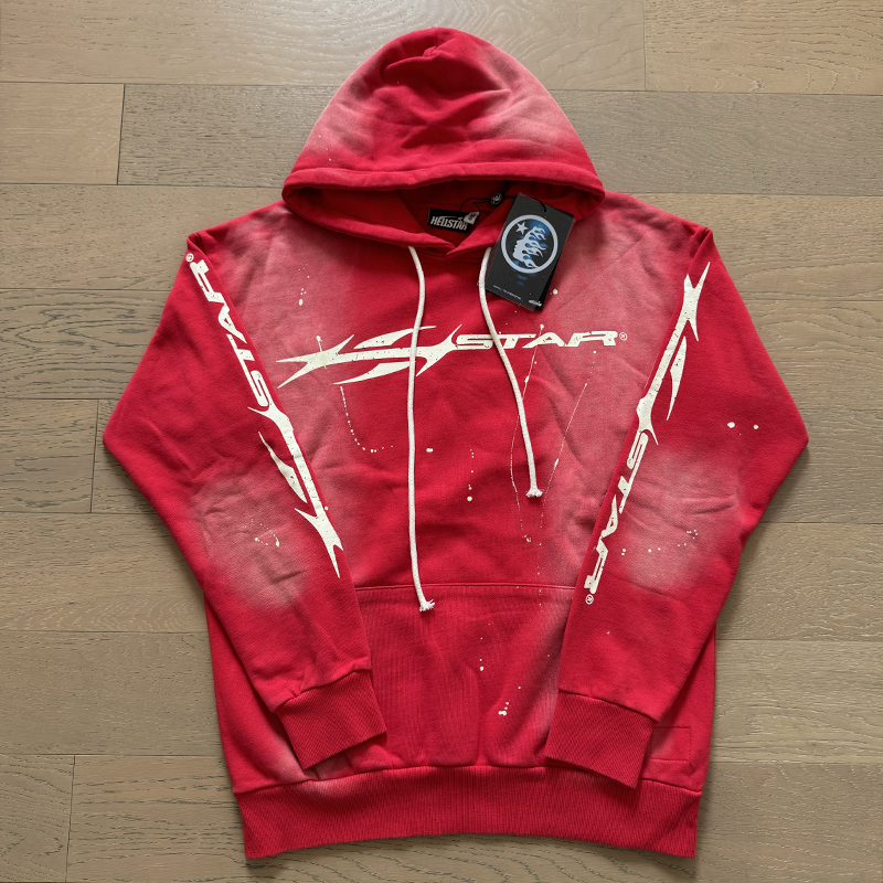 HS Distressed Letter Logo Ink Splattered hoodie & pants set 2 colors