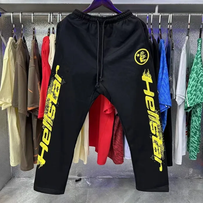 HS Front and Back Logo Sleeve Arm Letter Print hoodie & pants set 3 colors