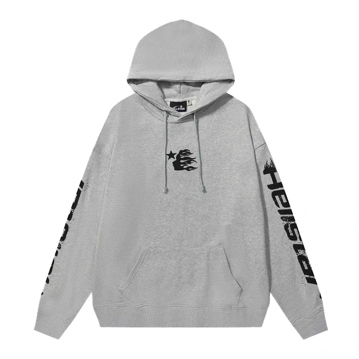 HS Front and Back Logo Sleeve Arm Letter Print hoodie & pants set 3 colors