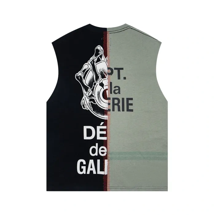 GD Double Patchwork Printed Vest