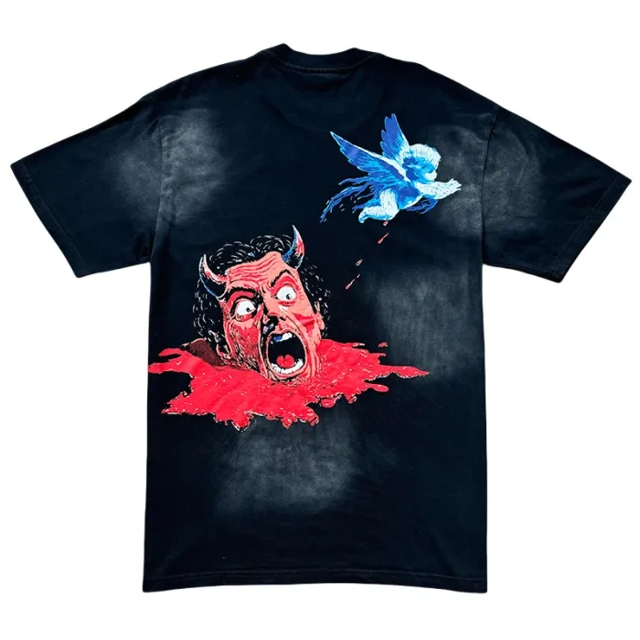 HS Rocker angel Printed Washed Version Tee