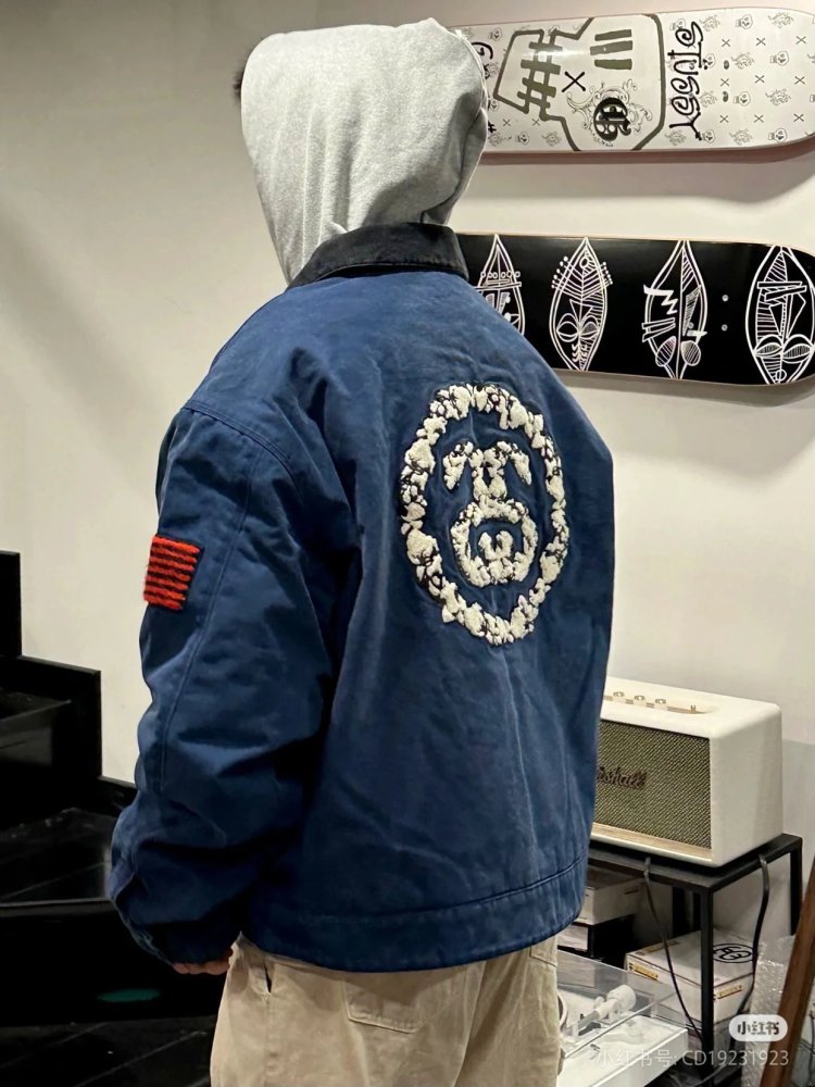 Stussy x Denim Tears Jacket Blue