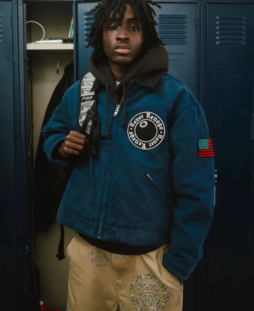 Stussy x Denim Tears Jacket Blue