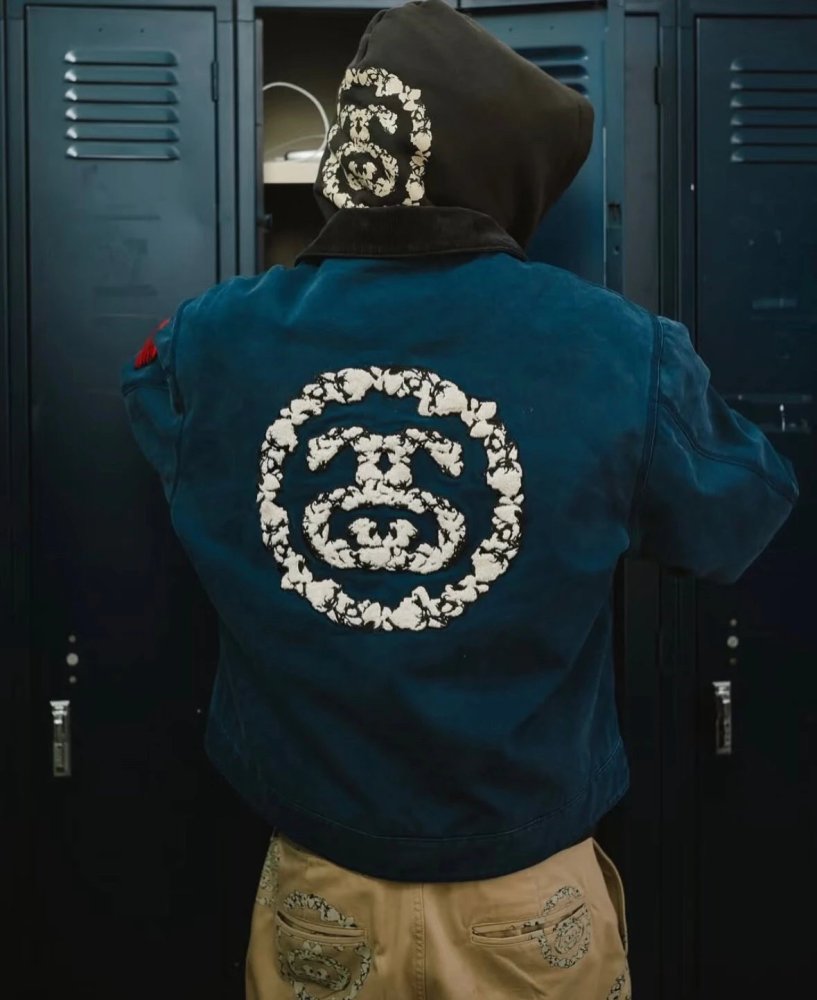 Stussy x Denim Tears Jacket Blue