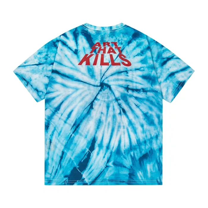 GD Skull Print Tie-Dye Tee