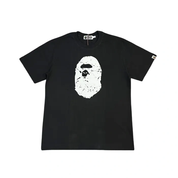 Bape 1:1 quality version  Washed effect printed Tee 2 colors