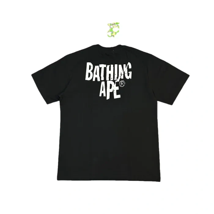 Bape 1:1 quality version  Washed effect printed Tee 2 colors