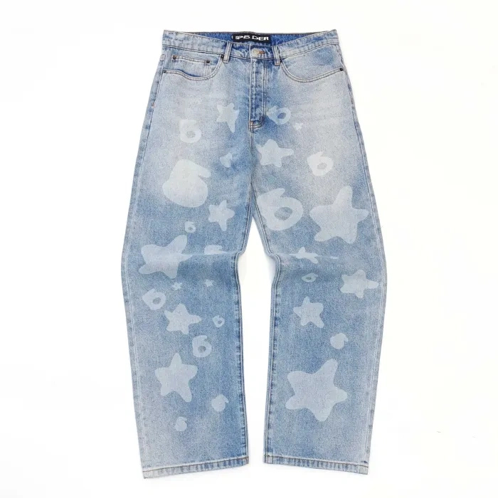 Sp5der 1:1 quality version  Dark Logo Jeans