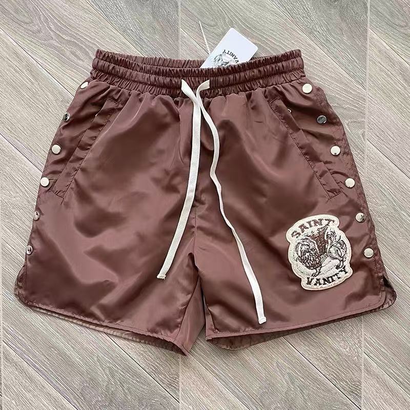 Saint Vanity Nylon Hood Button Up Shirt Shorts 4 Colors