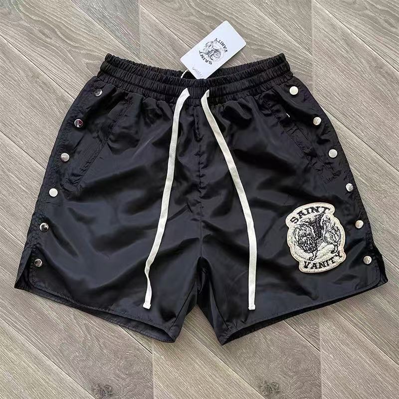 Saint Vanity Nylon Hood Button Up Shirt Shorts 4 Colors
